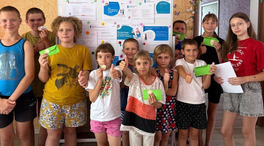 В Мелитополе провели урок для детей по финансовой грамотности и истории денег