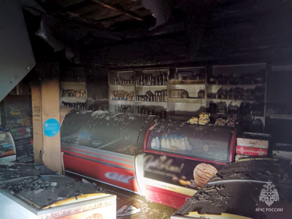 Продуктовый магазин горел в одном из домов в Мелитополе
