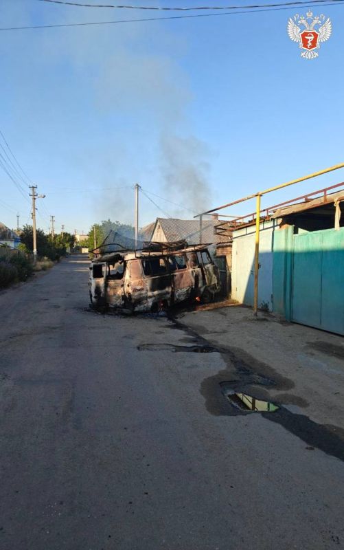 Запорожская область: В результате атаки БПЛА украинских националистов погиб водитель скорой помощи, двое медиков ранены