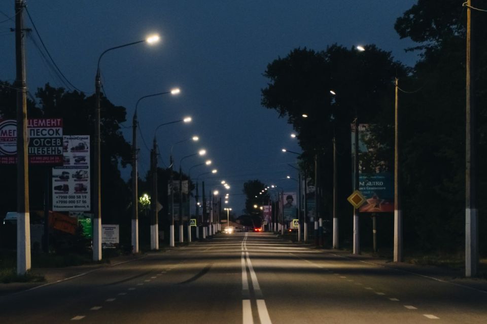 Сергей Золотарёв: В Мелитополе установили современное освещение на Каховском шоссе