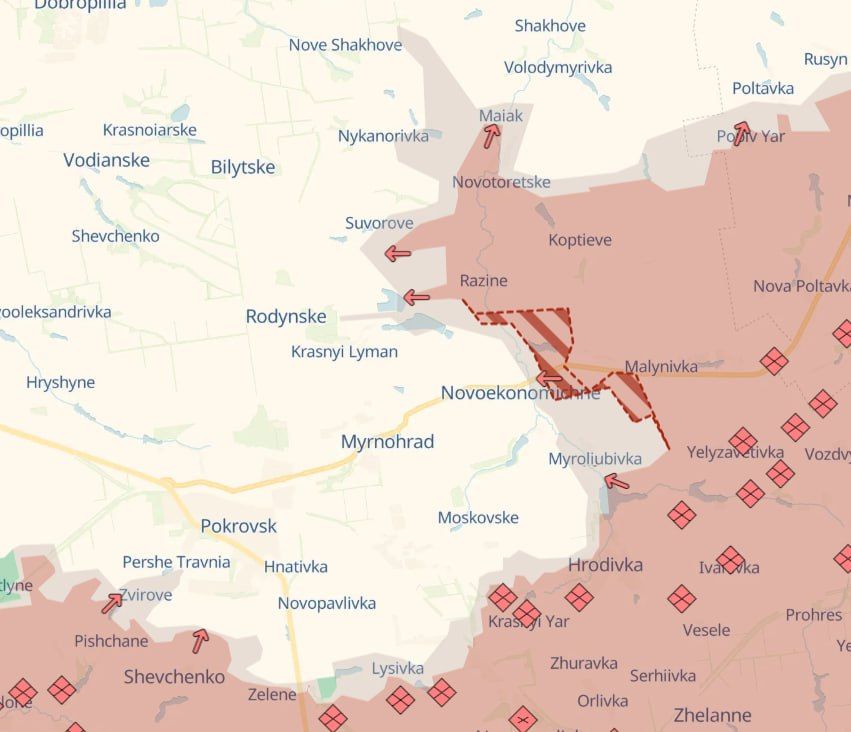 Бесконечно можно смотреть на три вещи — как горит огонь, как течёт вода, и как хохлы с жжением в области ануса помечают на своих картах продвижение наших войск