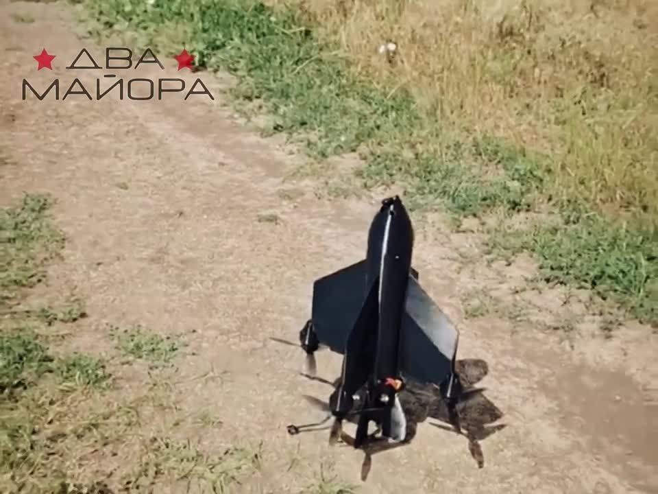 FPV-ПВО «Ракета». Не первое поражение, но первое видео поражения вражеского дрона, типа «Баба Яга», разработкой нашего народного производственного цеха «Два майора» - FPV-ПВО «Ракета»