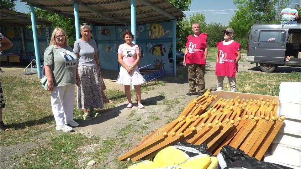 Всероссийское движение «Добрый Ангел» совместно с «Единой Россией» доставила кровати в детский сад «Теремок»