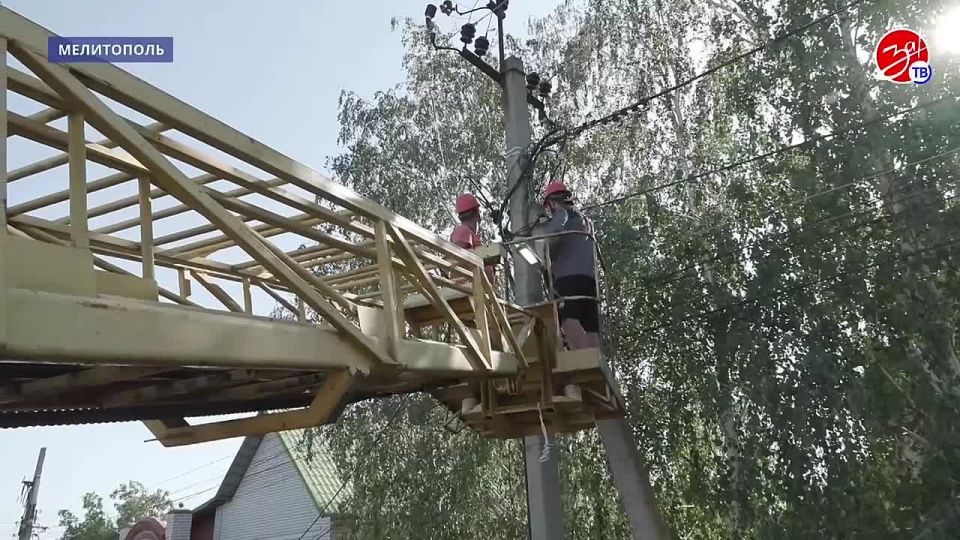 На улице Глинки в Мелитополе модернизировали освещение