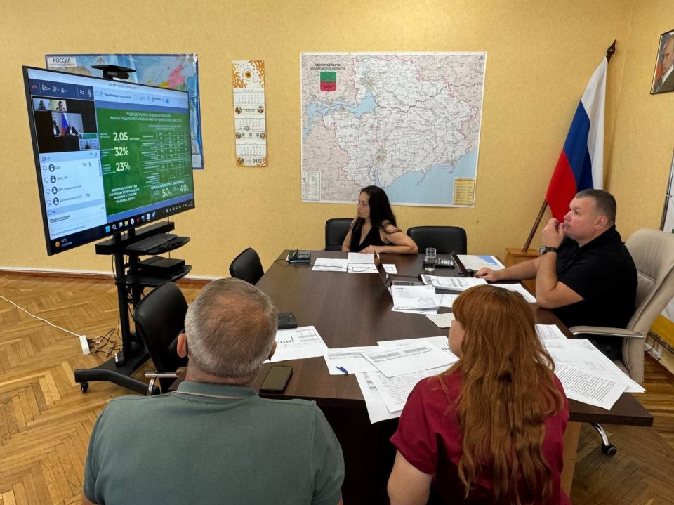 Андрей Сигута: Принял участие в совещании под руководством замминистра сельского хозяйства РФ Андрея Викторовича Разина по итогам распределения тарифных квот и экспорта зерновых за первое полугодие 2025 года