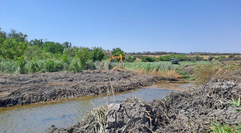 Бердовское водохранилище наполнится за счет расчистки русла реки Берды