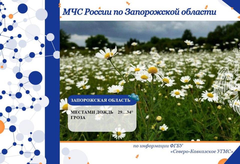 Чрезвычайный прогноз по Запорожской области на 4 августа