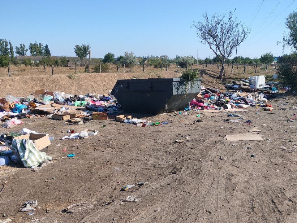 Несанкционированная свалка бытовых отходов убрана в Мелитополе