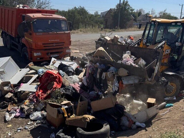 В Мелитополе убрали стихийную свалку