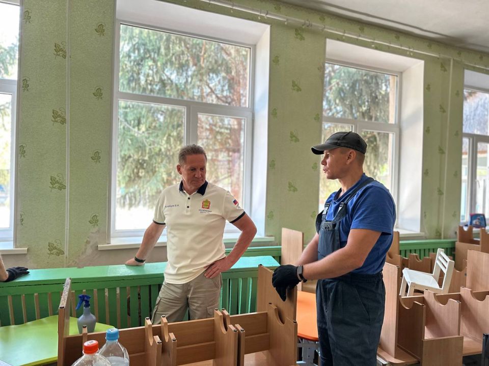 Посетил готовящийся к открытию детский сад в селе Чапаевка Пологовского округа