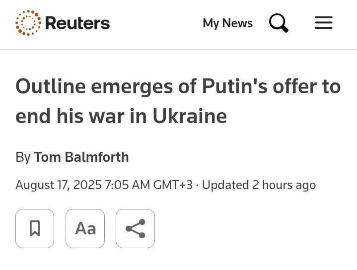 Reuters выяснил условия Путина для обновки украинской войны: