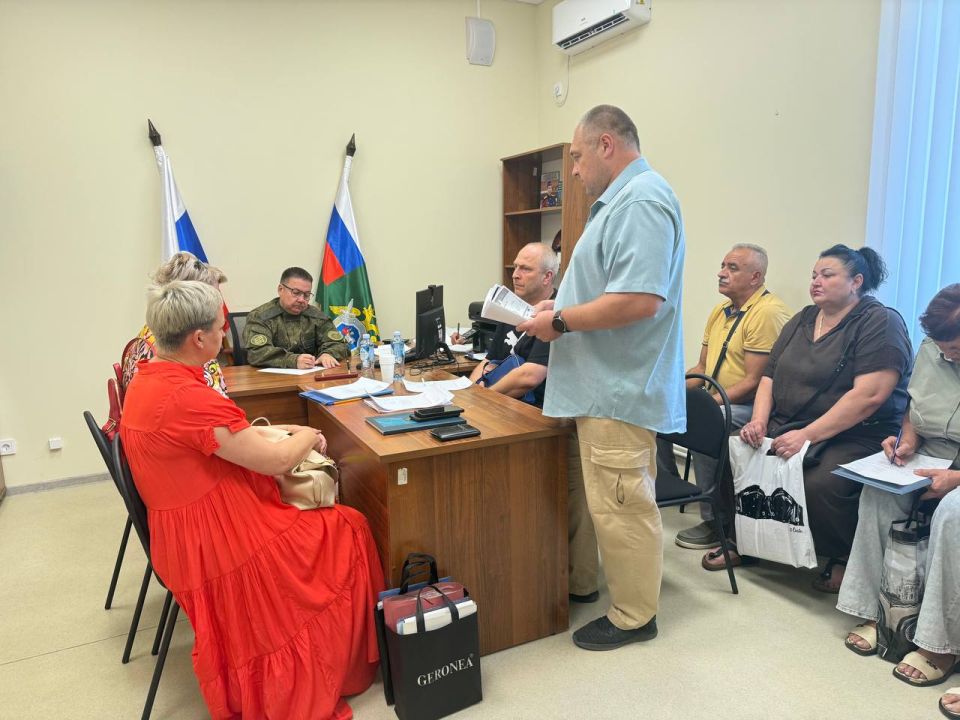 Руководитель регионального управления СК России провел личный прием граждан в Бердянске