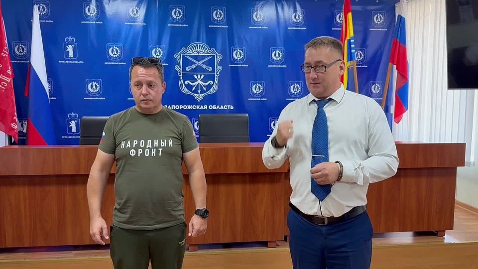 Сегодня получили гуманитарный груз в виде продуктовых наборов от Народного Фронта Запорожской области