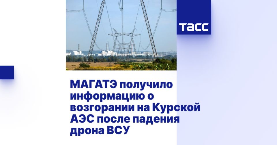 МАГАТЭ получило информацию о возгорании на Курской АЭС после падения дрона ВСУ