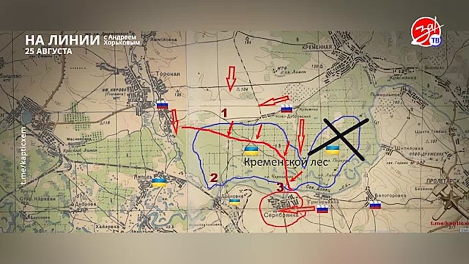 Разбираем обстановку на фронте вместе с Андреем Хорьковым в программе «На Линии» | 25 августа
