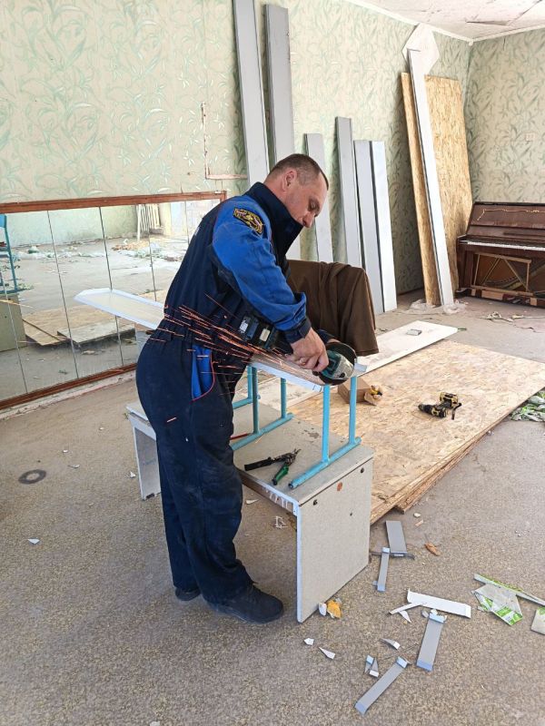 Пензенцы продолжают восстанавливать детский сад «Кузнечик» в Токмаке