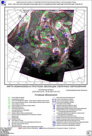 Обзор погодных условий в Европейском регионе в период с 23 по 25 августа 2025 г.