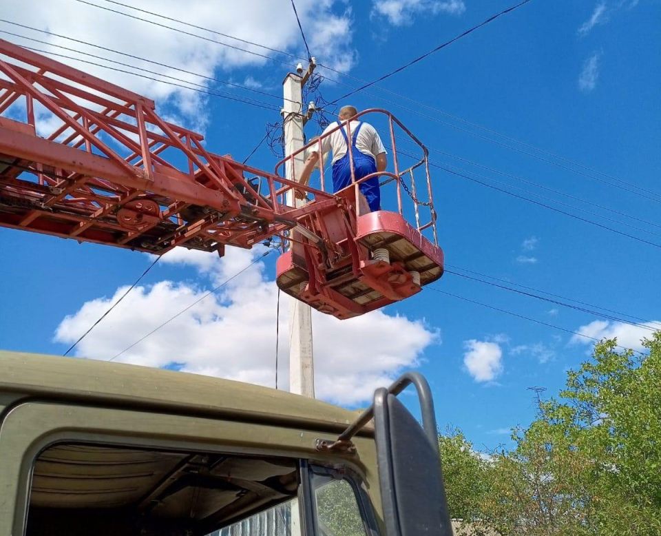 Бригада из Ингушетии восстановила освещение на улицах Молочанска