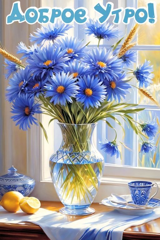 Доброе утро Днепрорудное!. Пусть тихое утро принесет Вам лазурное настроение, подарит вдохновение и бодрость