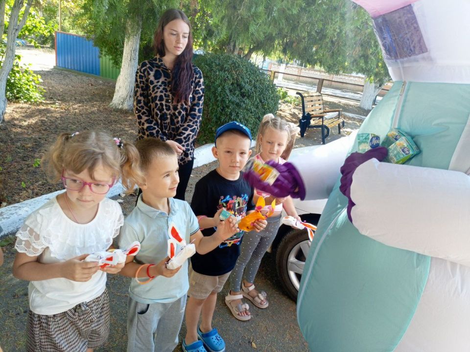 В детский сад в Новопетровке заглянул единорог