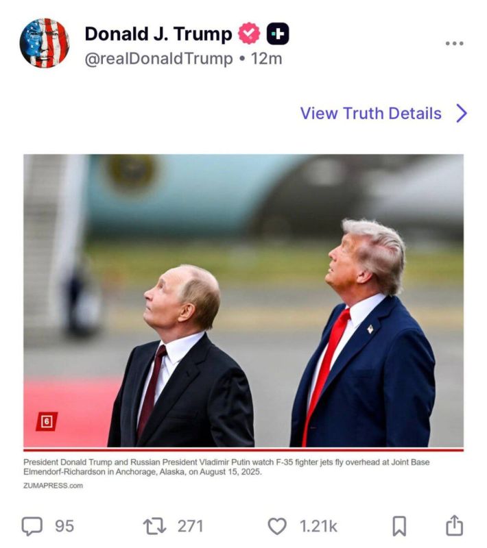 ����� ����� ��������� � ������������ �������� ��������� � ����� ������� Truth Social ���������� ���������� � �������, ��������� �� ������� �� ������