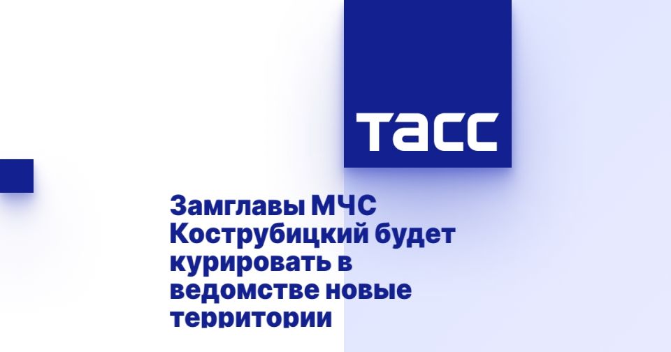 Замглавы МЧС Кострубицкий будет курировать в ведомстве новые территории