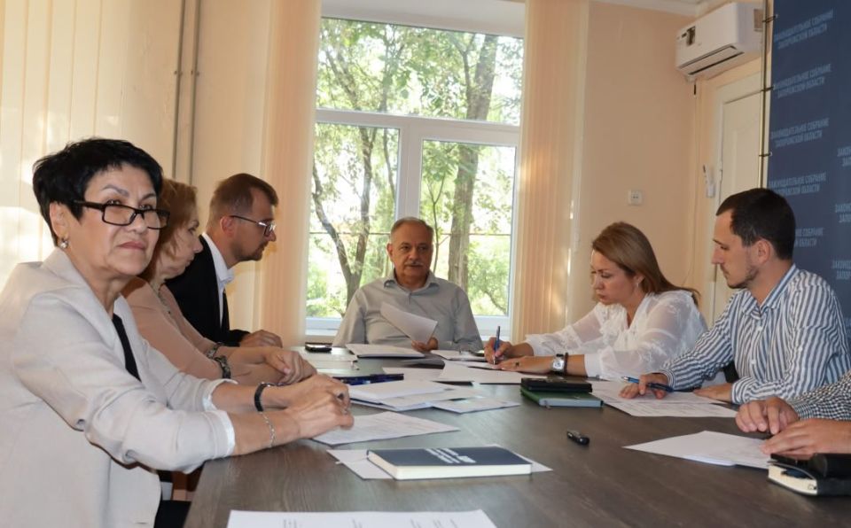 Под председательством Владислава Степанова состоялось заседание Комитета Законодательного Собрания Запорожской области по социальной политике