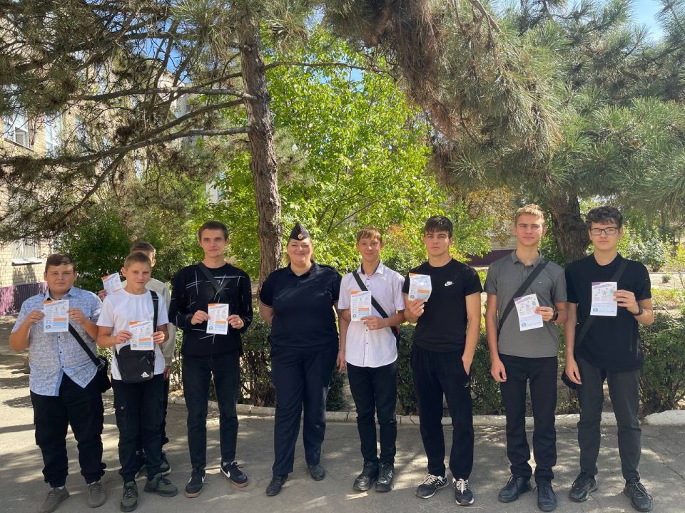 В Днепрорудненском профессиональном лицее прошло мероприятие в рамках Всероссийской недели безопасности дорожного движения