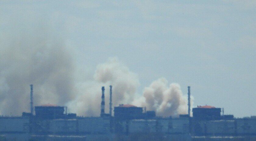 В районе топливных складов ЗАЭС потушили пожар