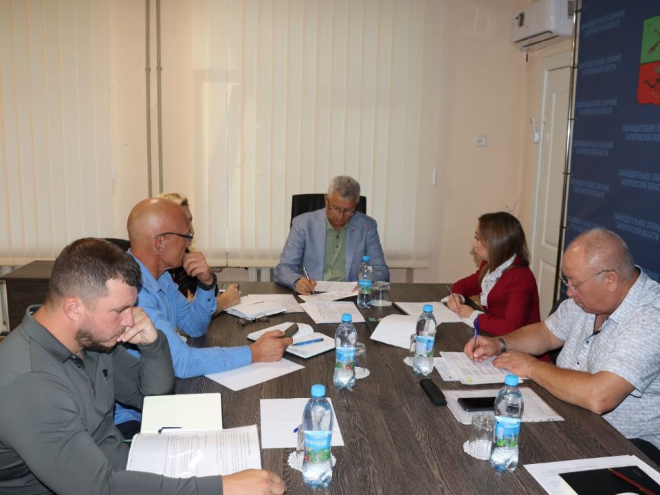 Виктор Емельяненко: Провел рабочее совещание с руководителями профильных комитетов Законодательного Собрания Запорожской области