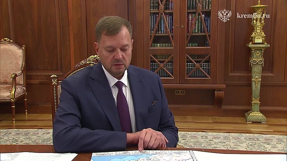 Владимир Путин провёл рабочую встречу с губернатором Запорожской области Евгением Балицким
