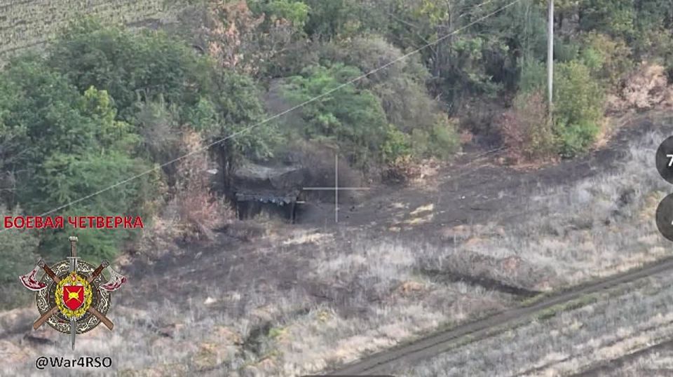 Артиллерийское орудие противника превратили в металлолом