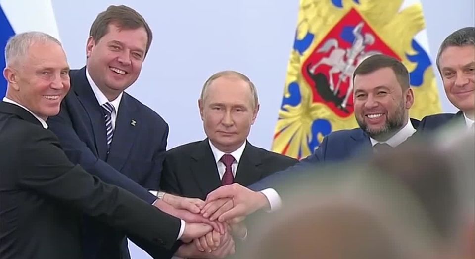 Михаил Развожаев: Сегодня День воссоединения Донецкой народной республики, Луганской народной республики, Запорожской области и Херсонской области с Российской Федерацией