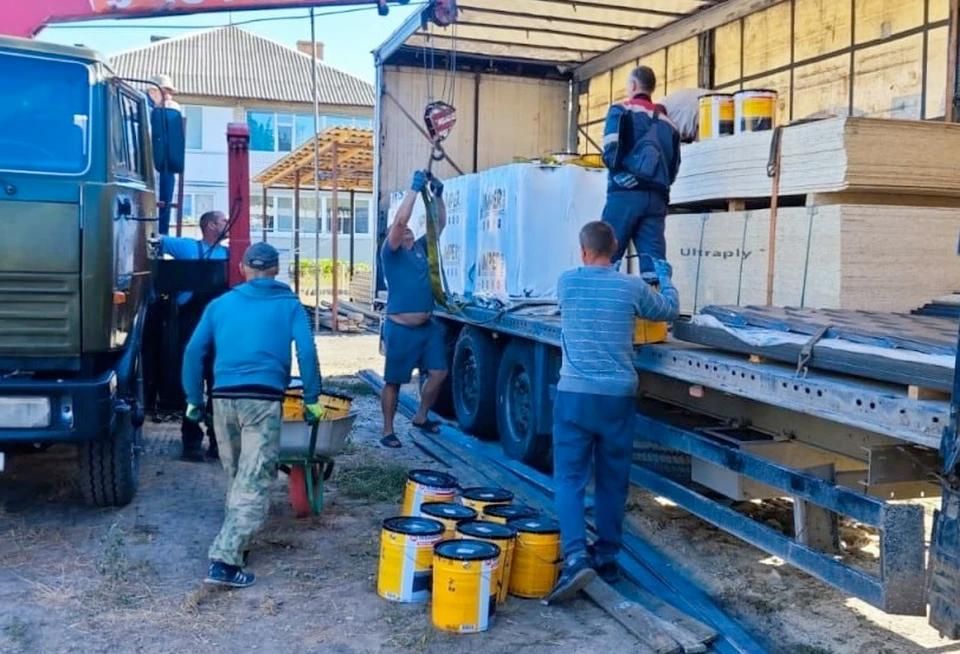 Шефы из Ингушетии подготовили 15 тонн резервных стройматериалов для Молочанска