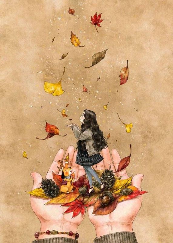 Время идти домой, друзья!. Погода хорошая, так что не торопитесь, идите неспеша и ловите моменты золотой осени! Вдыхайте вкусный осенний воздух, сфотайтесь в листьях (куда ж без этого))), отпустите мысли о работе