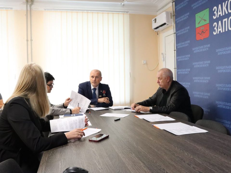На заседании Комитета Законодательного Собрания Запорожской области по государственному управлению и местному самоуправлению обсуждался ряд важных законопроектов