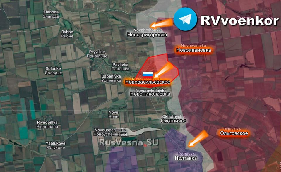 Армия России освободила Нововасильевское Запорожской области