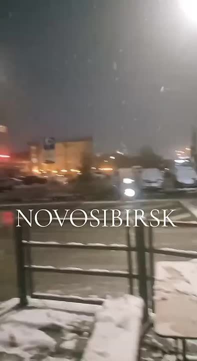 Новосибирск засыпало снегом в начале октября