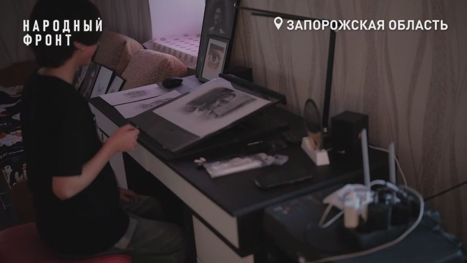 Сюрприз для президента. Школьница из села Ботиево нарисовала портрет Владимира Путина к его дню рождения