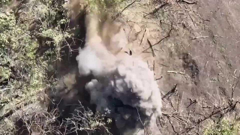 Расчеты FPV-дронов 328 гв дшп продолжают уничтожать живую силу противника в укрытиях на Ореховском направлении