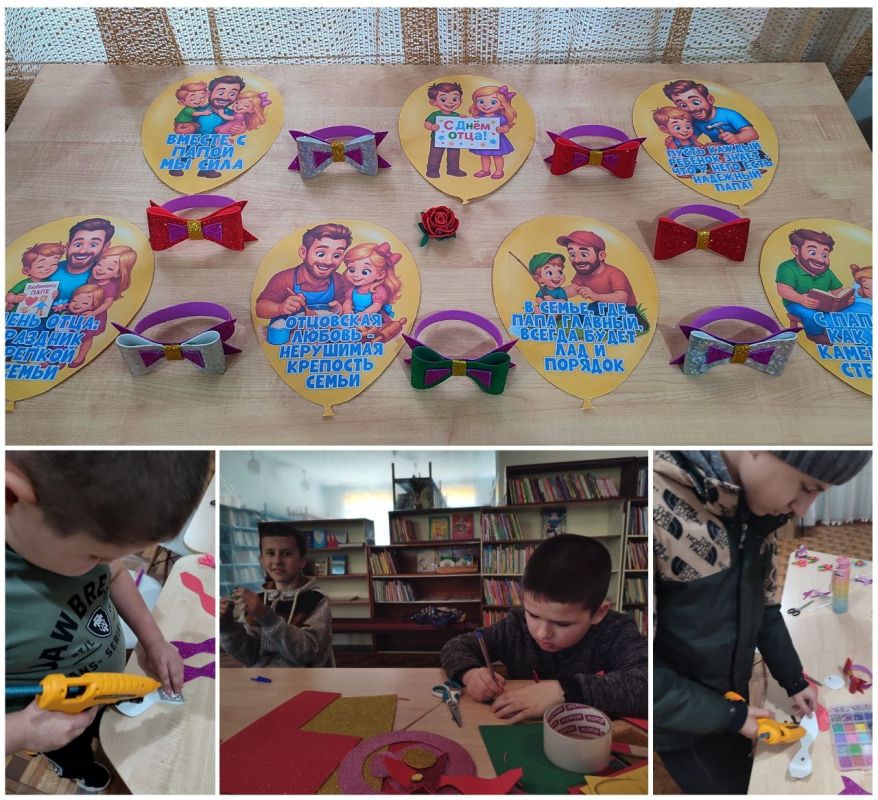 В Новоспасской сельской библиотеке ко Дню отца прошёл мастер-класс «Сделано с любовью для папы»