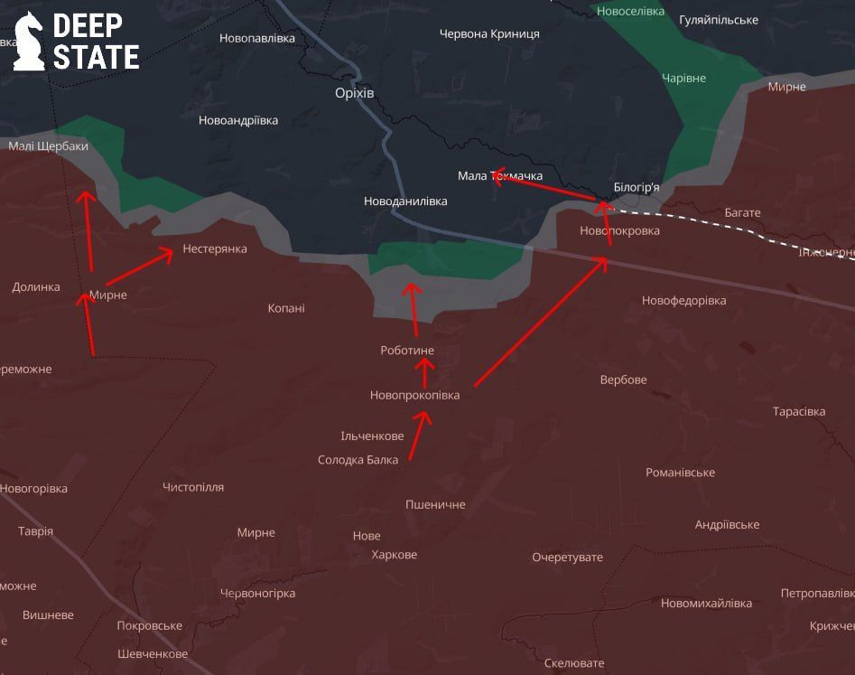 Наши прорвались в Малую Токмачку на подступах к Орехову