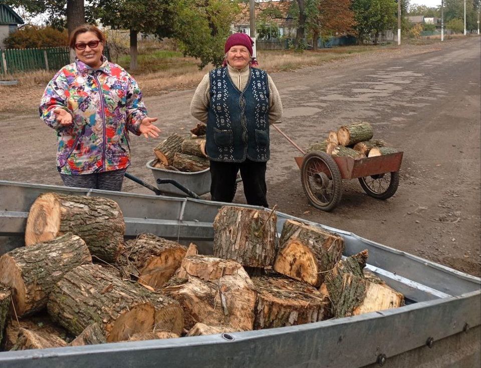 Секретарь первичного отделения «Единой России» в Кохановской группе сёл организовала доставку дров для многодетных семей и одиноких пенсионеров
