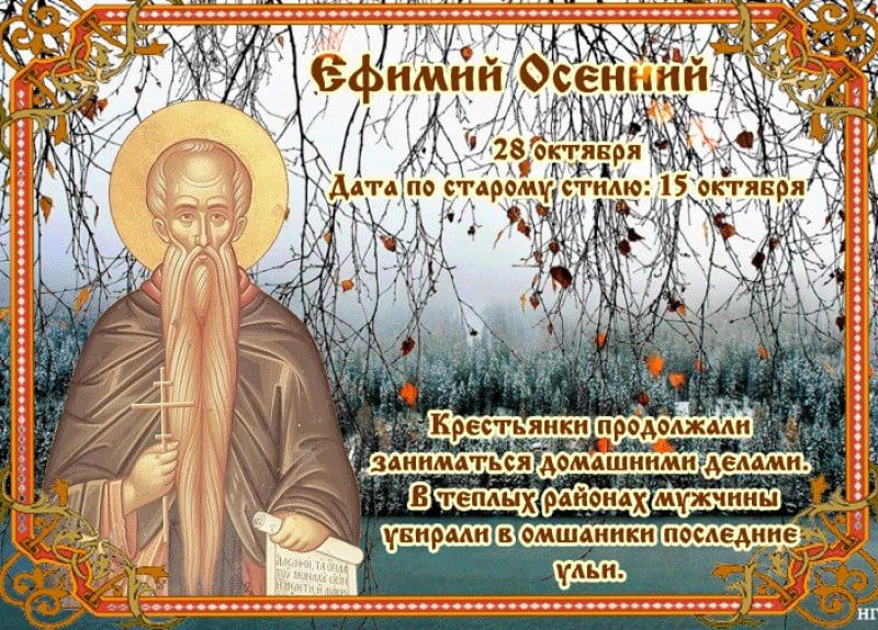 Народный календарь: Ефимий Осенний