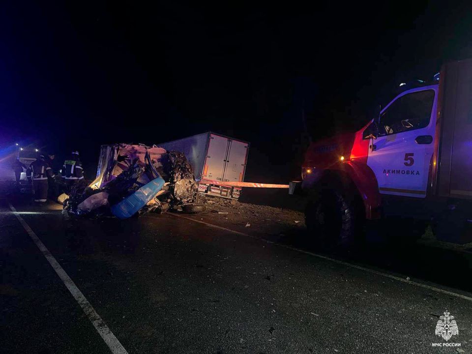 Два человека погибли и один пострадал в аварии между фурой и Газелью в Запорожской области