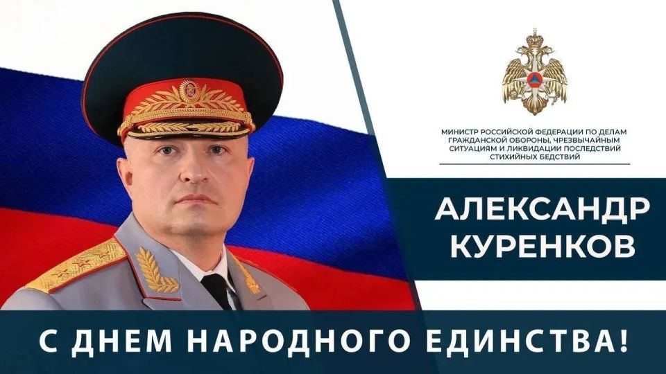 Поздравление Главы МЧС России Александра Куренкова с Днем народного единства