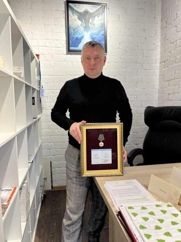 Северянин получил медаль «За заслуги перед Запорожской областью»