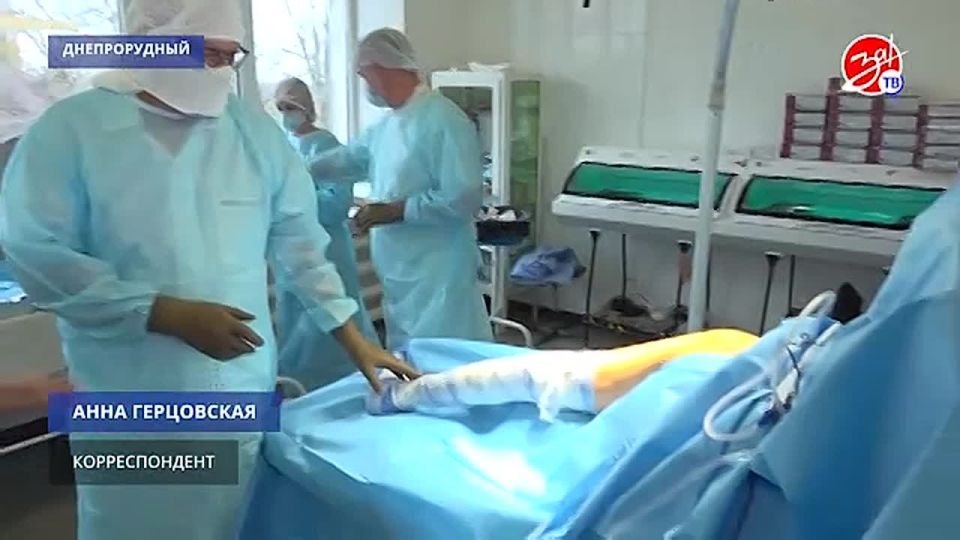 В Днепрорудном успешно провели операцию по эндопротезированию тазобедренного сустава