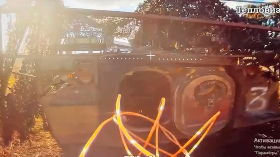 FPV-дроны сожгли БМП и наземный дрон ВСУ в Запорожской области