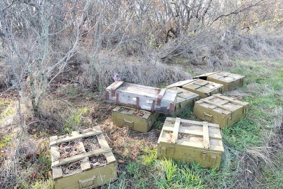 В Запорожской области ликвидирован крупный схрон с артиллерийскими снарядами